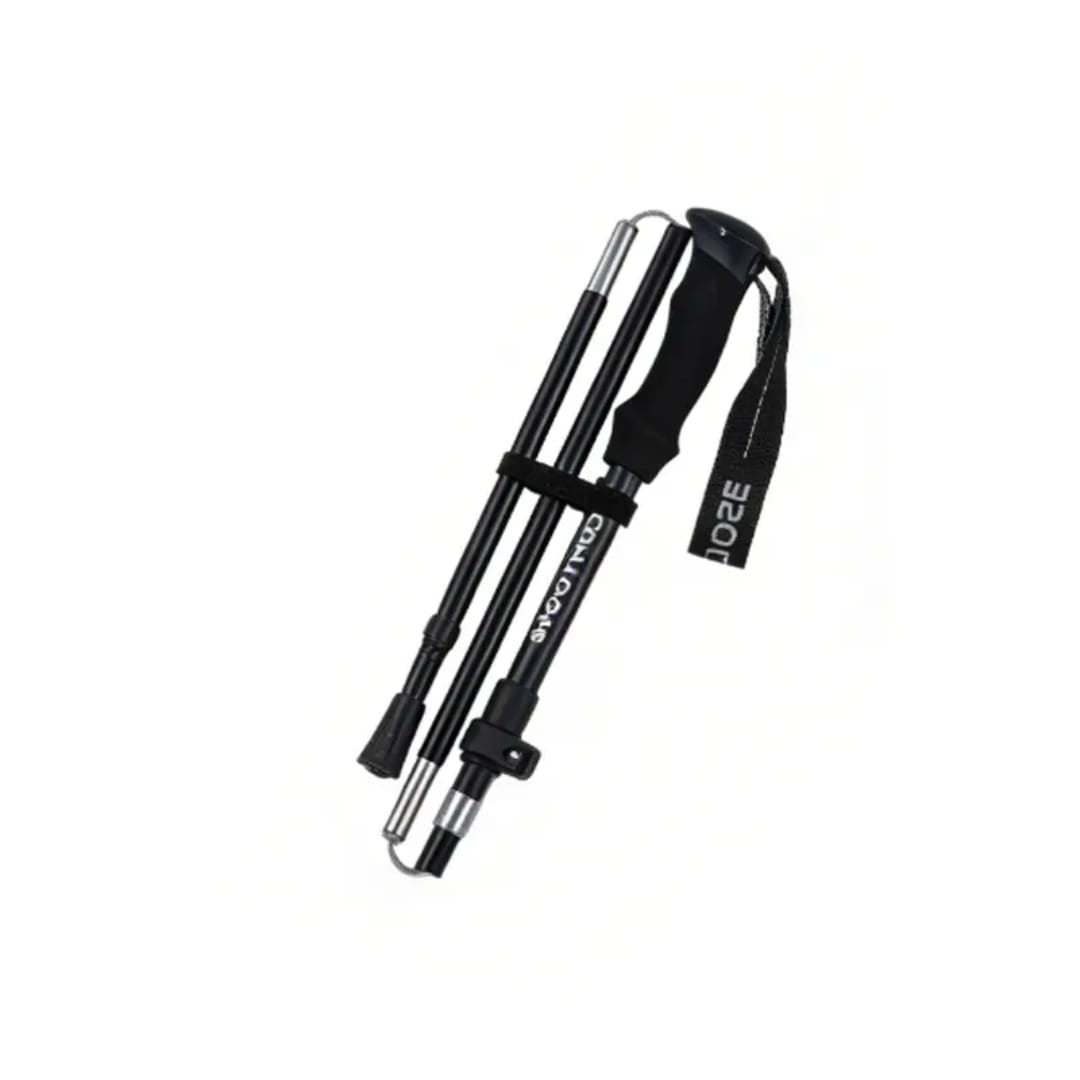 Trekking Stick Lightweight Aluminum Folding Anti Slip Trifold Portable And Easy Outdoor Walking Stick