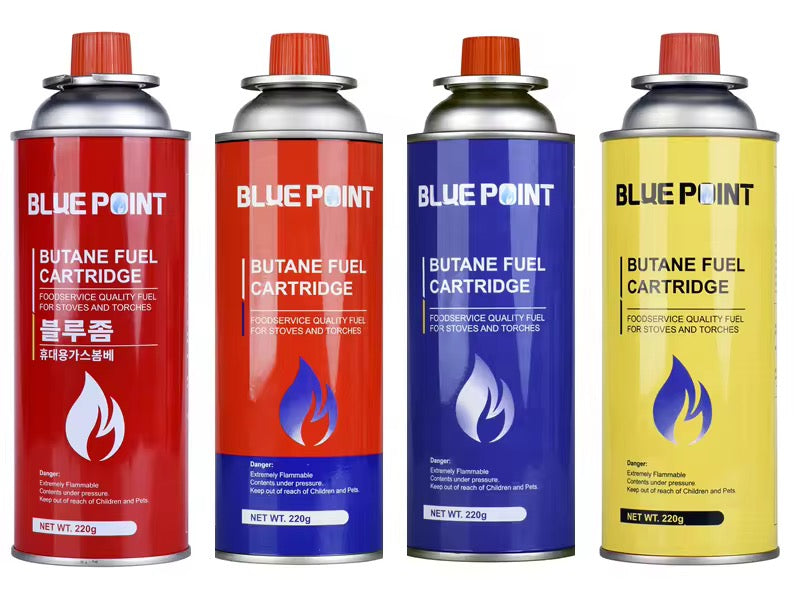 4 Pcs Camping Gas Portable Gas Butane Gas suitable for portable stove trekking picnic use anywhere 220G X 4