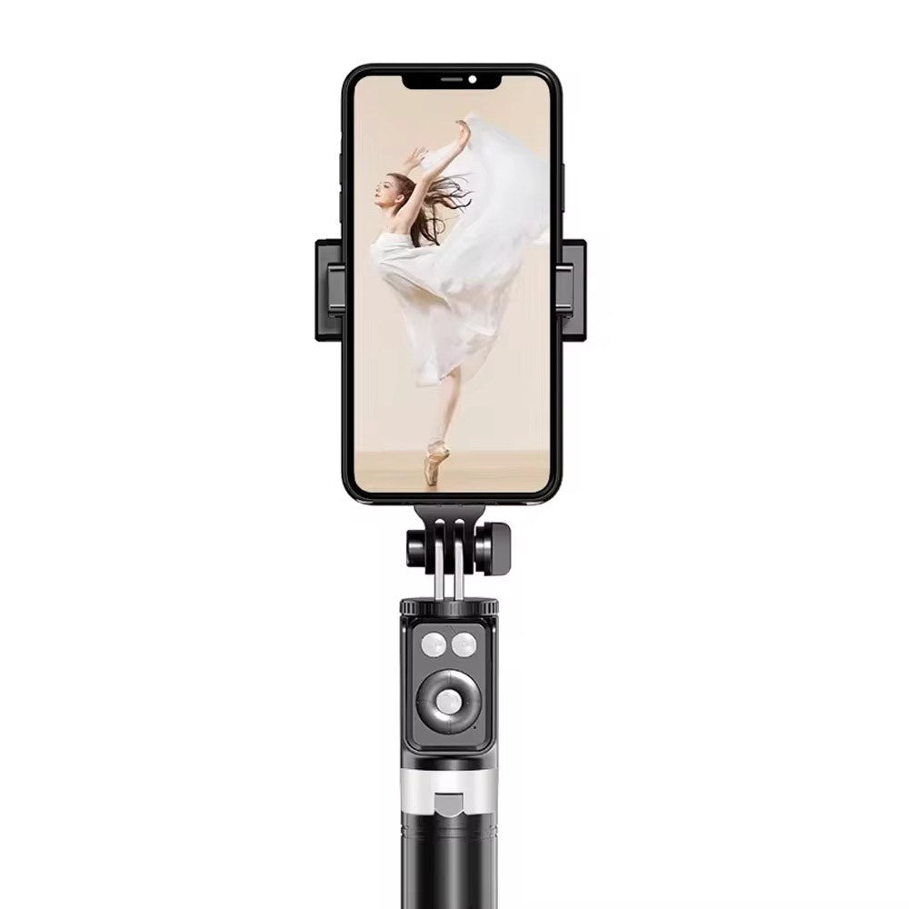 Super Premium 1.7 Meter Tall Tripod with Selfie - Portable Yet Stylish 4 in 1 Wireless Compatible Selfie Stick Double LED Ring Light Extendable Handheld Live Tripod Camera Stand For I phone Android Lightweight space saver indoor Outdoor Travel Must  Have