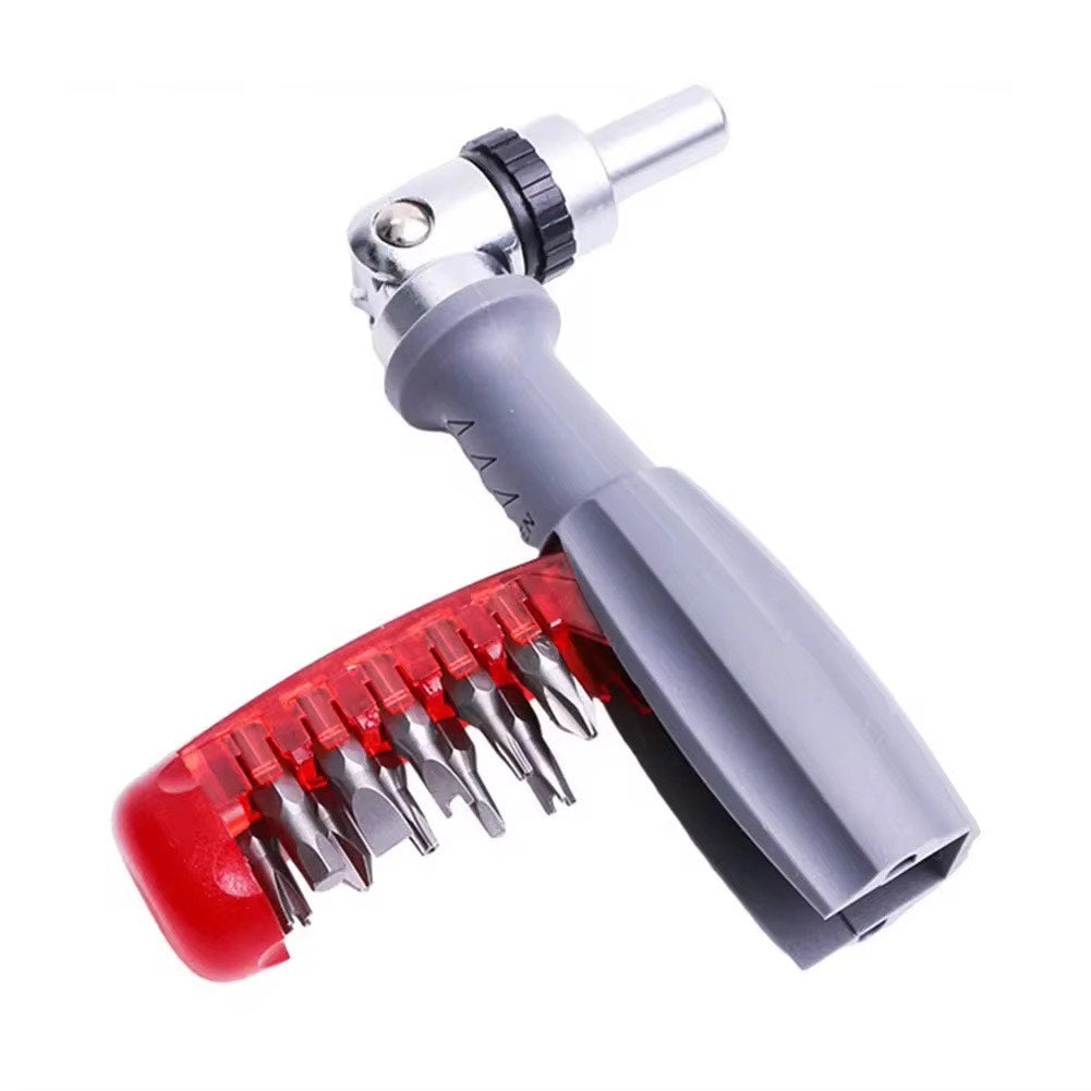 Super Premium 10 in 1 Multifunctional Ratchet Tool Screwdriver 180 Degree Inside Hexagon Adjustable Angle Mini Rapid Ratchet