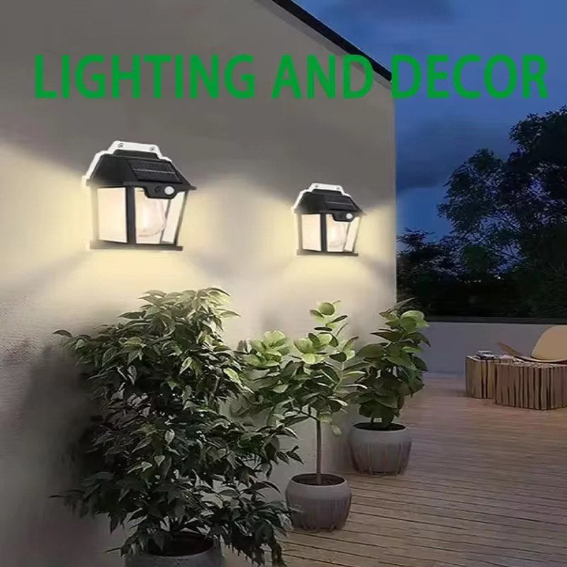 Solar Wall Lights Sensor Light Outdoor Travel Trekking Camping Picnic 10 Lumen Solar Powered Solar Light Tungsten Filament Lamp Outdoor Warm Lighting Waterproof