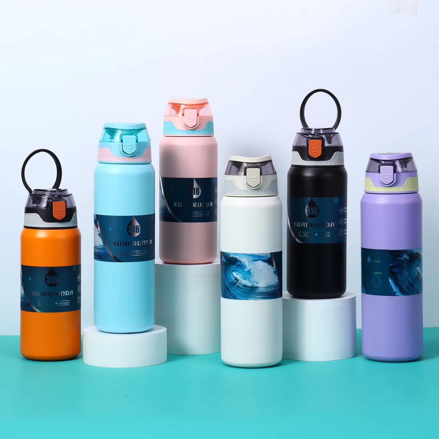 850 ML Travel Bottle  Stainless Steel thermos Cup high-Value Dual Drinking Vacuum Water Suction For Students Traveller Office Camping Outdoor Activities Perfect For Hot and Cold Travel Must Have