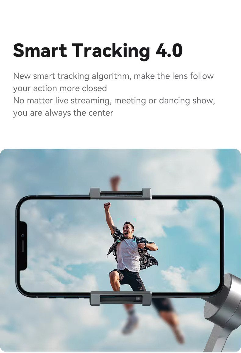 FUNSNAP Capture Foldable 3 Axis Handheld Gimbal Stabilizer Smartphone Capture Selfie Stick; Capture Your Every Camping and Outdoor Moment