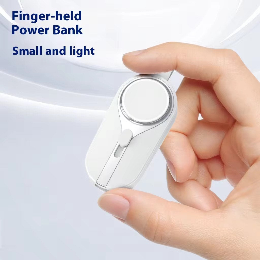 Multifunction Keychain Emergency Powerbank Large Capacity 4-in-1 Expansion Connector 3000mAH Wireless Charging For Mobile and Watch