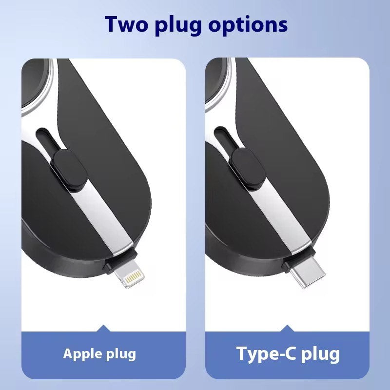 Multifunction Keychain Emergency Powerbank Large Capacity 4-in-1 Expansion Connector 3000mAH Wireless Charging For Mobile and Watch