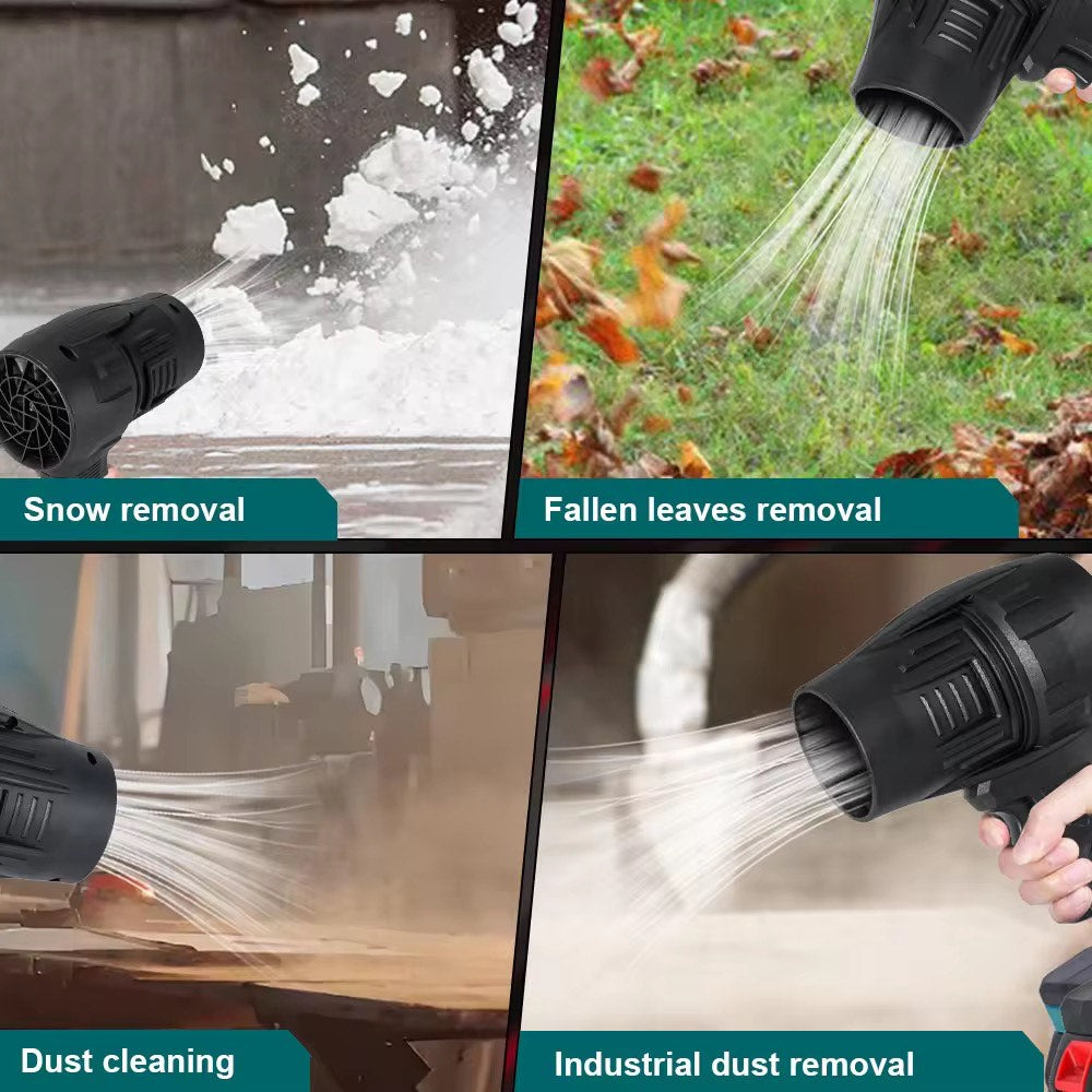 Portable Dust Cleaner,Seese Cordless Leaf Blower Handheld Air Blower Jet Fan Turbo Mini Compressed Electric High Pressure Blower Perfect For OutDoor And Camping Comes Along with 48v chargeable Battery