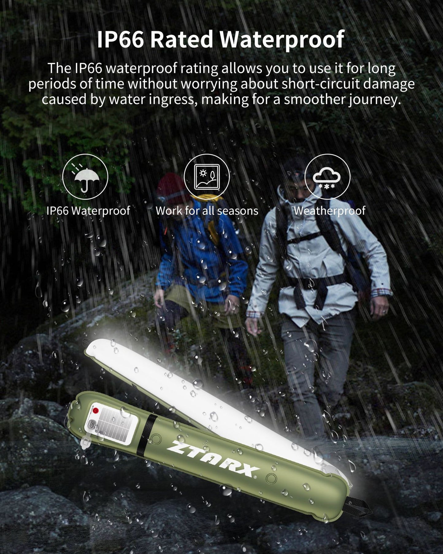 Ztrax Inflatable Light | Magnetic Portable Camping Lantern | Waterproof Outdoor LED Light for Trekking Emergency