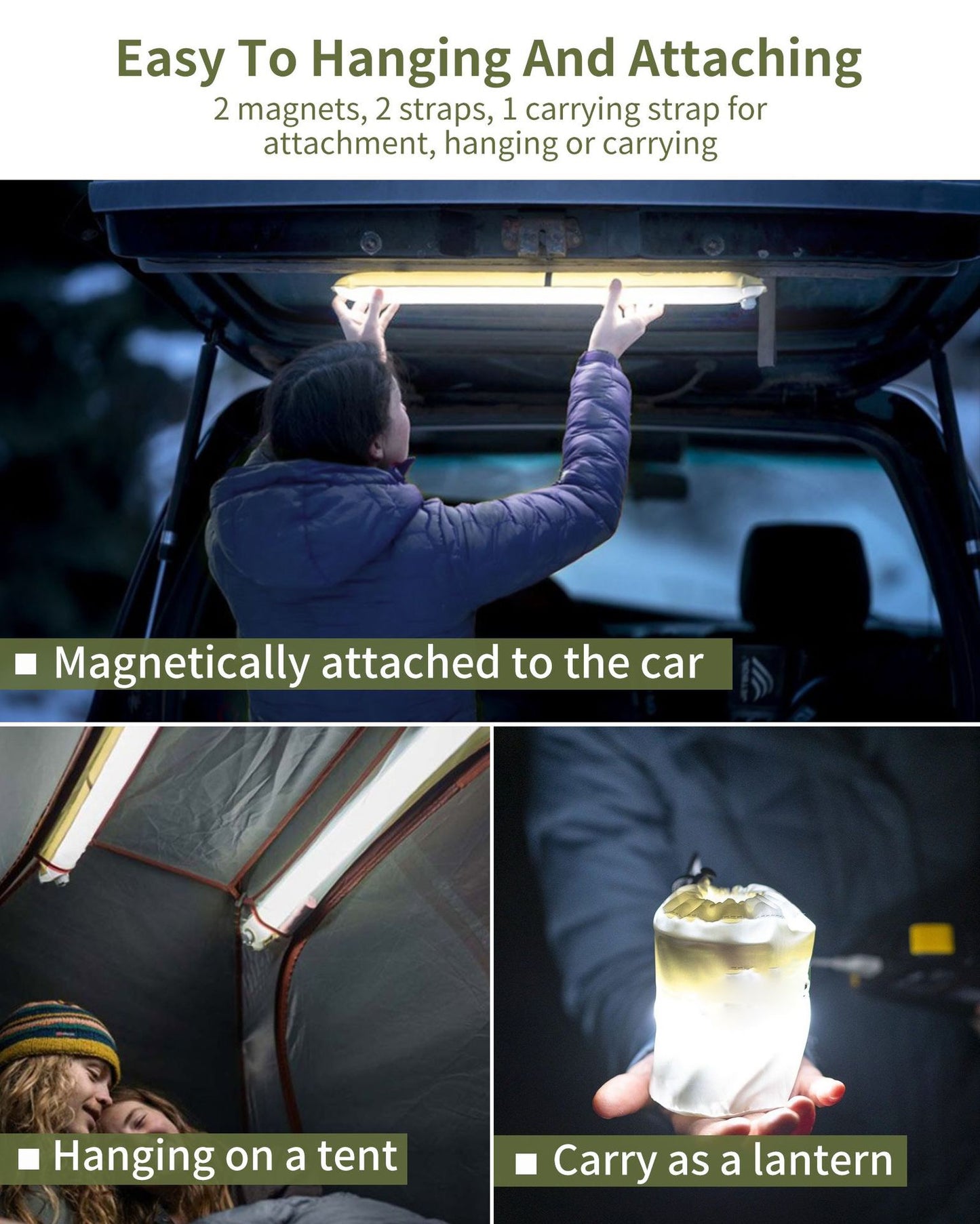 Ztrax Inflatable Light | Magnetic Portable Camping Lantern | Waterproof Outdoor LED Light for Trekking Emergency