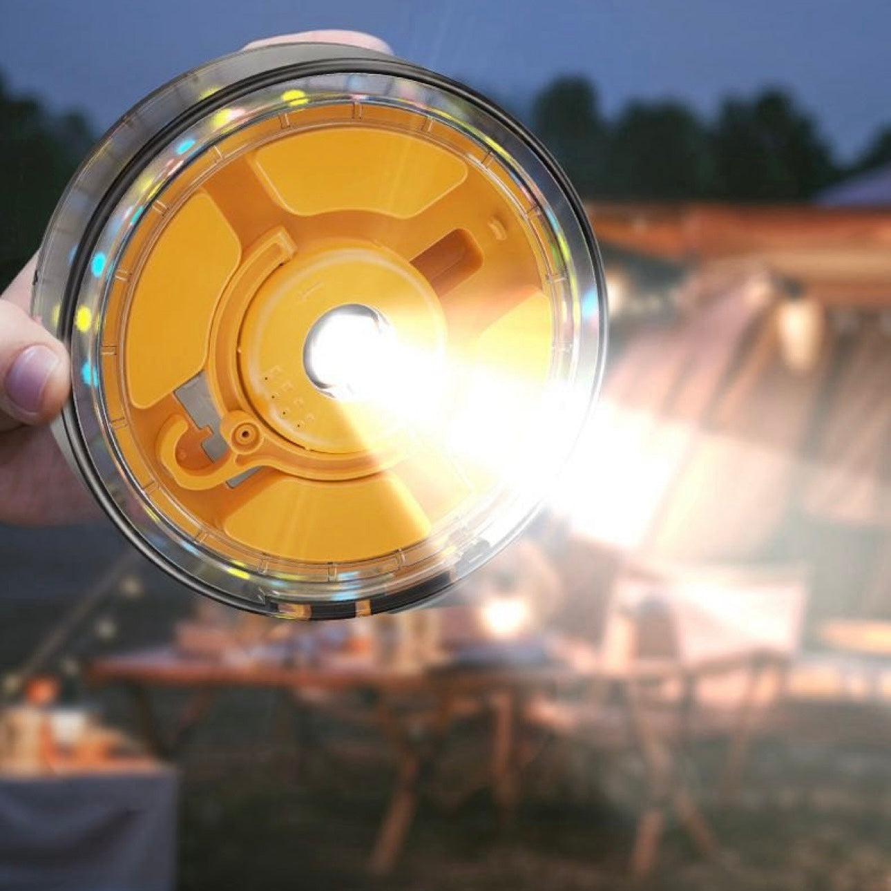 Camping Ambient LED String Lights 8 Meter Fairy Lights | Rotating Storage Waterproof USB Rechargeable Tent Decoration Light