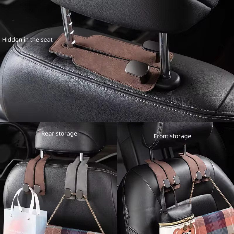 Universal Car Seat Back Hook Backrest Hanger Multifunctional Portable Car Seat Hooks For Handbag Purse Bags Storage Auto Interior Car Accessories