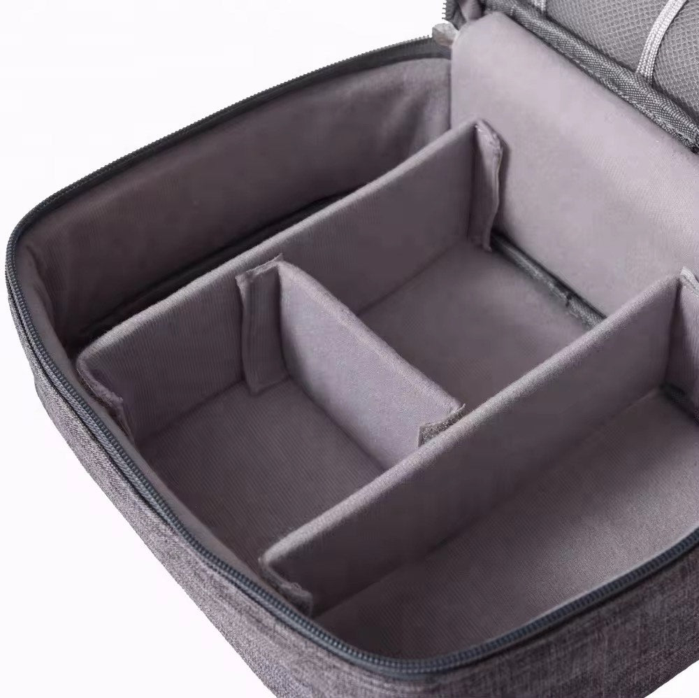 Portable Waterproof Multi-Layer Travel Digitable Gadget ,Electronic Cables ,Digital Gear ,Camera, Makeup Products ,Vital Medical Instruments and Medicines Storage Bag for Outdoor and Travel Organizer Bag