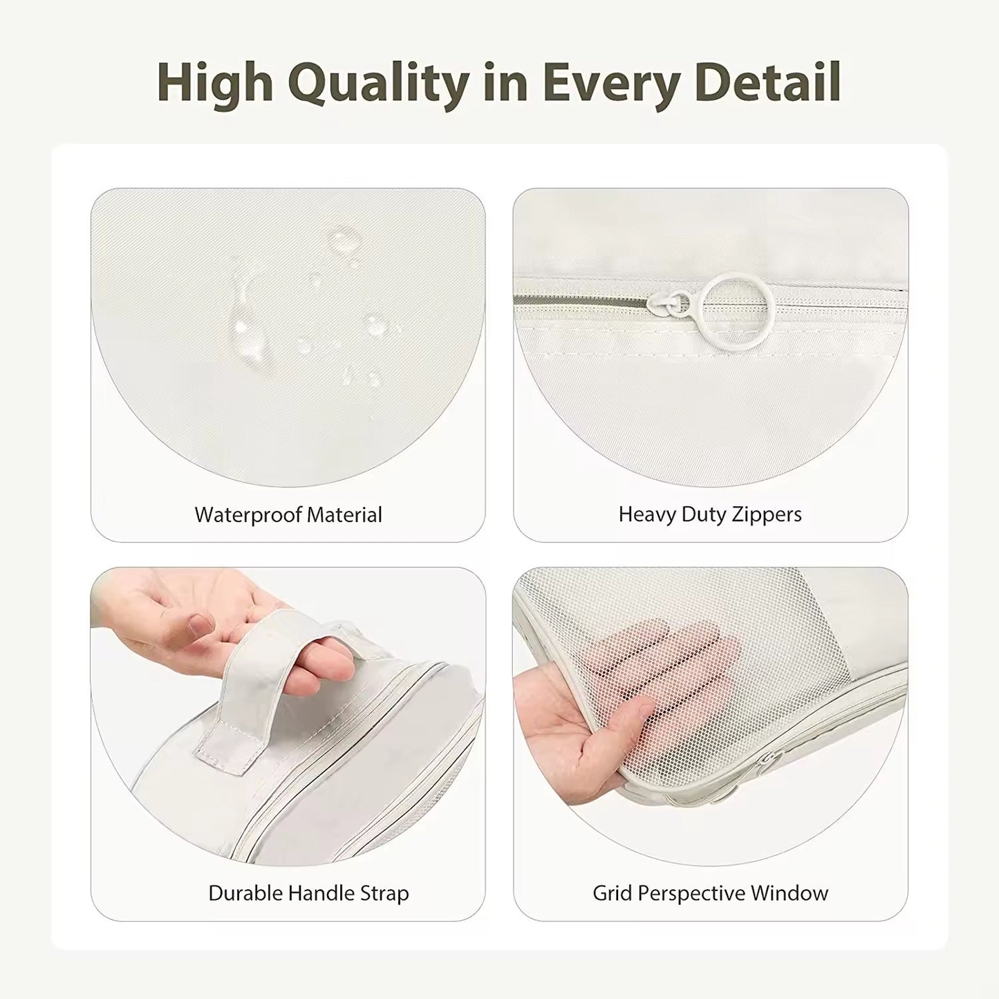 Travel 3 Layers Shoe Storage Bag Drawstring Shoe Bag Waterproof Dustproof Portable Large Capacity Shoe Pouch