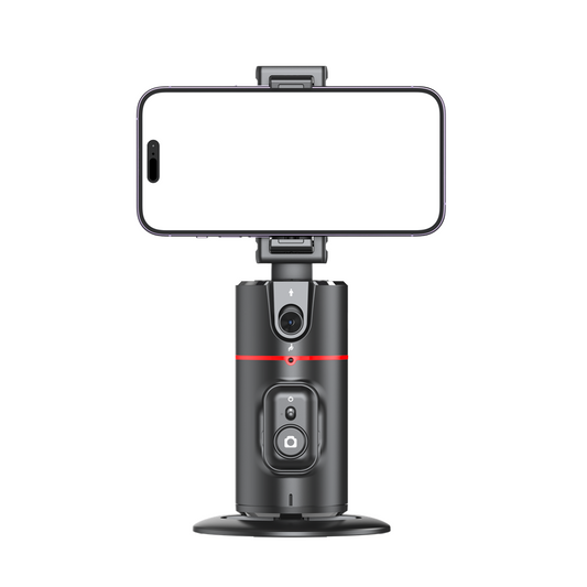 P02 AI Face Tracking Gimbal – Auto Tracking, 360° Rotation, Wireless Phone Stabilizer & Tripod for Solo Camping & Vlogging