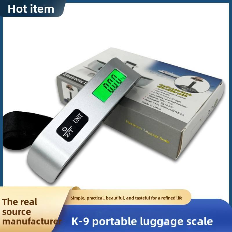 Portable Electronic Luggage Scale T-Shaped Travel Accessory 50 kg/110Lb Capacity With Hanging LCD Backlight Display Hook Weighing Scale For Travelers